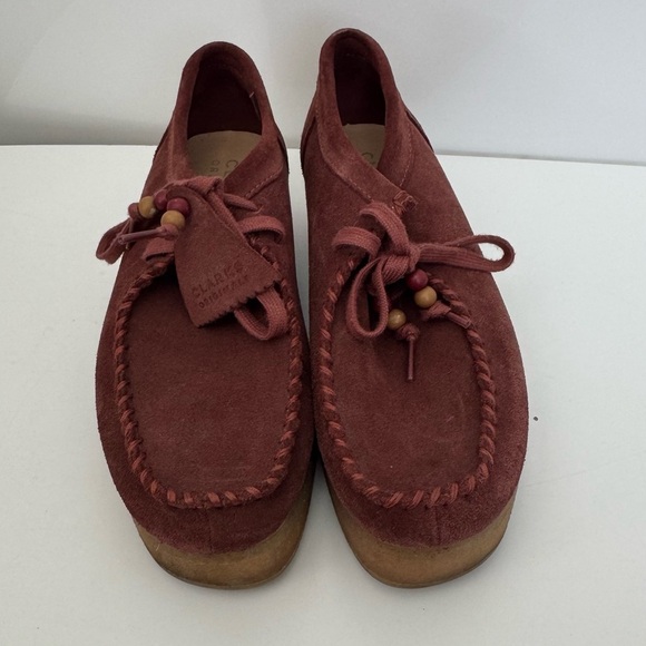 Clarks Women's Suede Platform Shoes size 8 - Picture 2 of 5